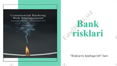 bank risklari — PPTX