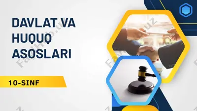 jamiyatda shaxsning huquqiy maqomi 10-sinf davlat va huquq asoslari 3-4- mavzular — PPTX