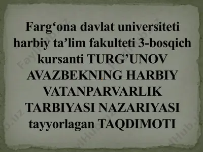 sayohatlarni tashkillash va o’tkazish uslubiyoti — PPTX