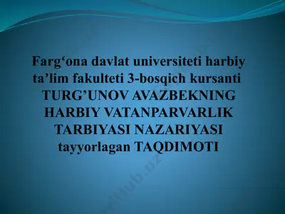 "shunqorlar" harbiy-sport o’yinlarining yoshlarning xvt dagi tarbiyaviy ahamiyati — PPTX