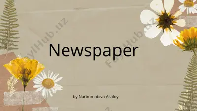 newspaper — PPTX