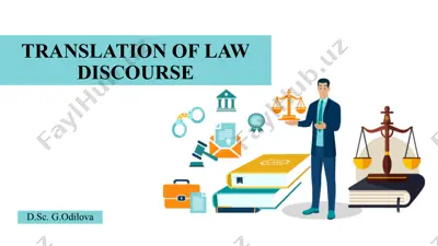 translation of law discourse — PPTX