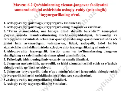 axloqiy-ruhiy tayyorgarlik — PPTX