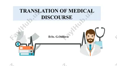translation of medical discourse — PPTX