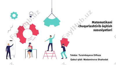 matematikani chuqurlashtirib õqitish xususiyatlari — PPTX