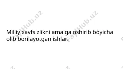 milliy xavfsizlik xizmati — PPTX