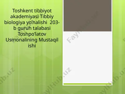 oq qon tanachalari — PPTX