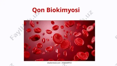 qon biokimyosi — PPTX