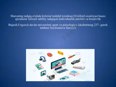 shaxs to'g'risida ma'lumot olish usullari: tezkor yondashuvlar — PPTX