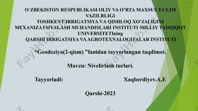 geodeziya (2-qism) — PPTX