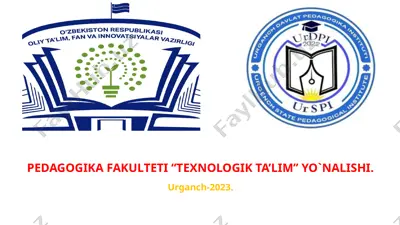 texnik ijodkorlik va dizayn — PPTX