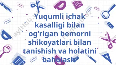 yuqumli ichak kasalligi — PPTX