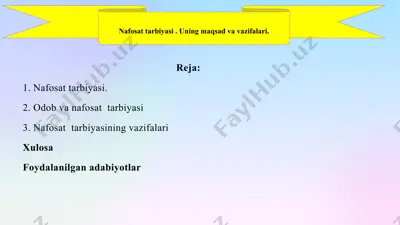 nafosattarbiyasi — PPTX