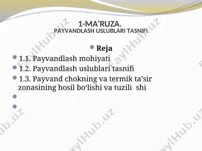 pаyvаndlаsh uslublаri tаsnifi — PPTX
