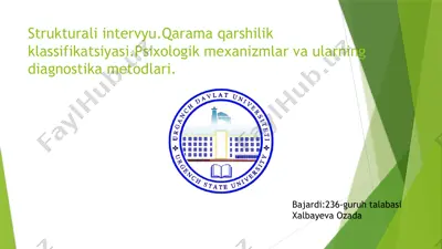 strukturali intervyu — PPTX