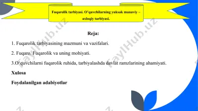 fuqarolik tarbiyasi — PPTX