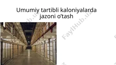 umumiy tartibli kaloniyalarda jazoni o’tash — PPTX