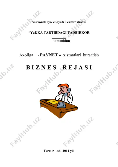 paynet xizmatlari — DOC