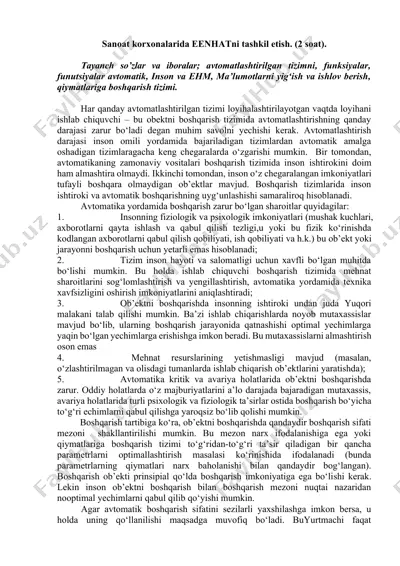 eenhatni tashkil etish — DOCX