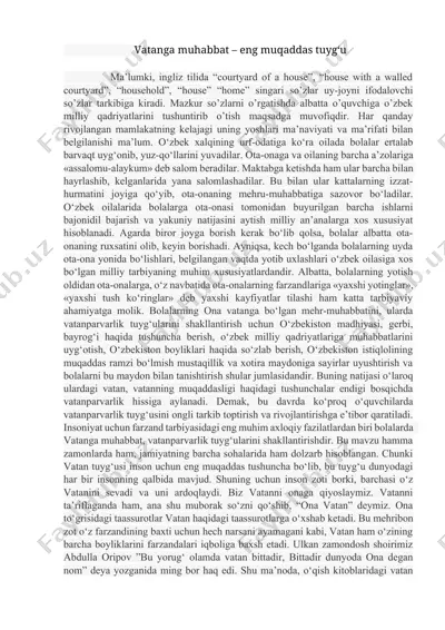 o‘zbek oilalarida bolalar tarbiyasi — DOCX