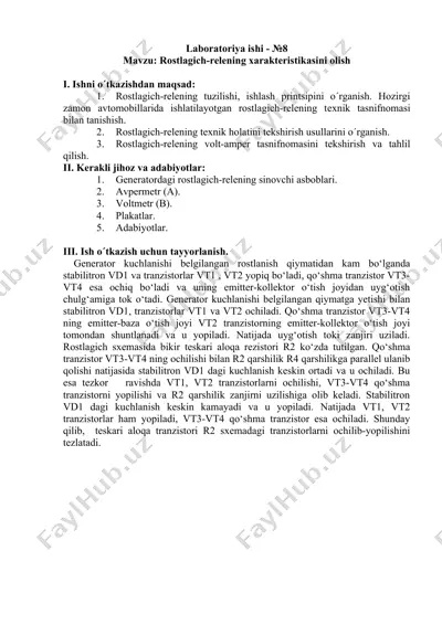 laboratoriya ishi - №8 — DOCX