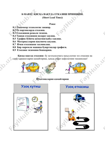 qisqa vaqtda etkazish prinsipi — DOCX