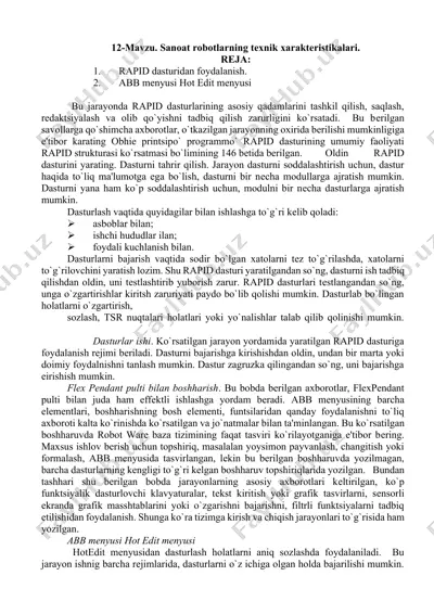 rapid dasturidan foydalanish. — DOCX