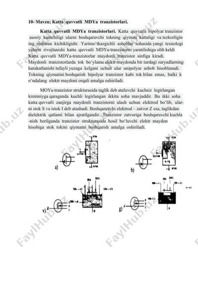 katta quvvatli mdya tranzistorlari — DOCX