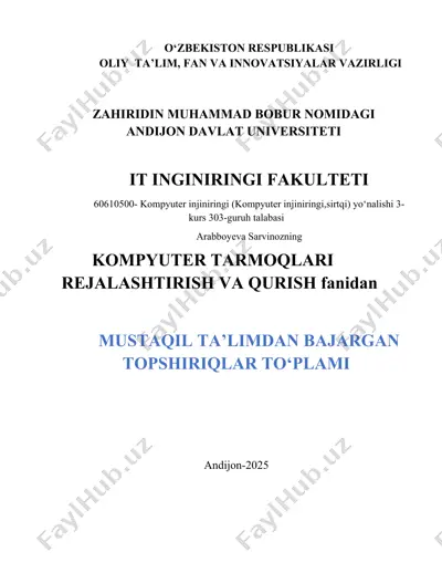 protokollar va ularning vazifalari — DOCX