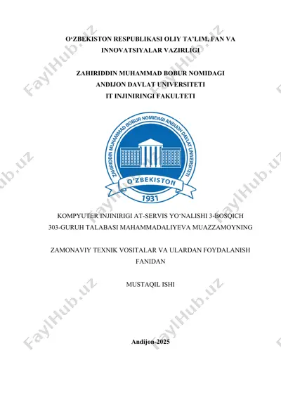 tarmoq texnologiyalari asosida o‘qitish metodikasi — DOCX