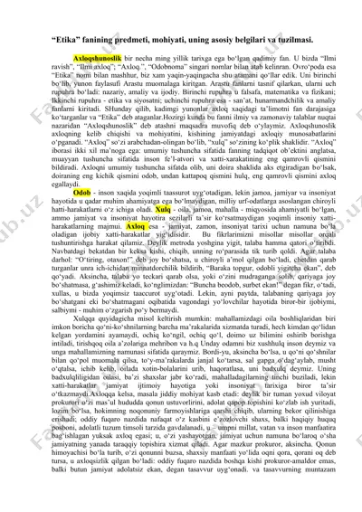 axloqshunoslik — DOCX