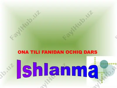 ona tili fanidan ochiq dars — PPTX
