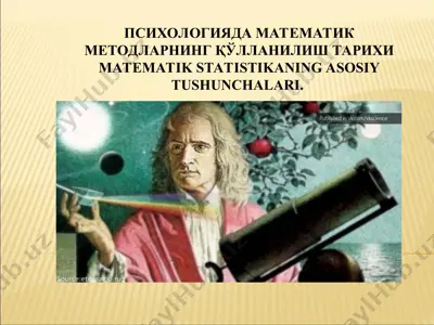 matematik statistika metodlari psixologiyada — PPT