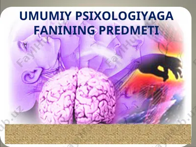 umumiy psixologiya — PPT