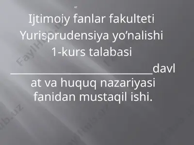 o’zbekiston respublikasida huquqning asosiy manbalari — PPTX