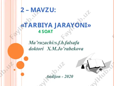 tarbiya jarayoni — PPT