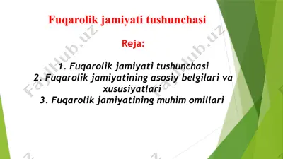 fuqarolik jamiyati tushunchasi — PPTX