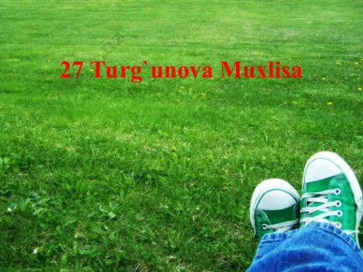 ekologik bilimlarni rivojlanitirish zaruriyati — PPT