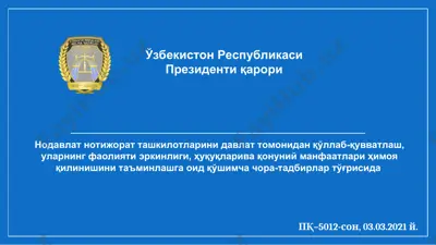 nodavlat notijorat tashkilotlari qarori — PPT