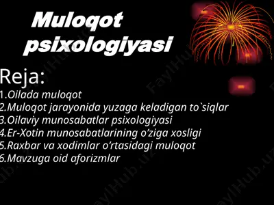 muloqot psixologiyasi — PPT