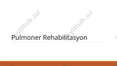 pulmoner rehabilitasyon — PPTX