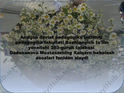 andijondavlatpedagogikainstituti pedagogikafakulteti boshlangichta'limyonalishi — PPTX