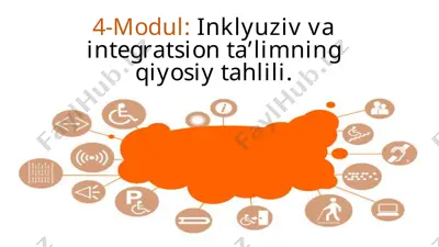 inklyuziv va integratsion ta'limning qiyosiy tahlili — PPTX