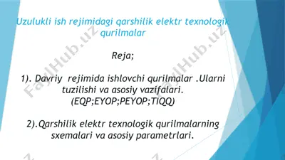 elektr qarshilik pechlari — PPTX