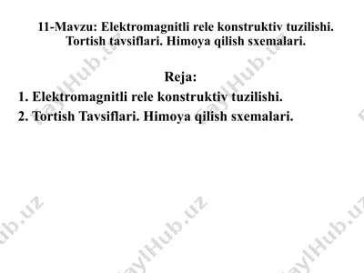 elektromagnit releni — PPTX
