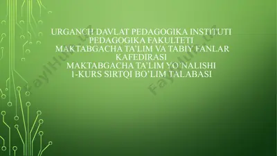 dehqonchilik va bog‘dorchilik sohalari haqida suhbat — PPTX