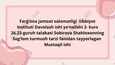 shaxsiy gigiyena — PPTX