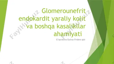glomerulonefrit — PPTX