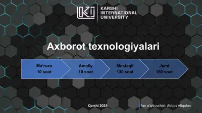 internetda axborotlarni izlash usullari — PPTX