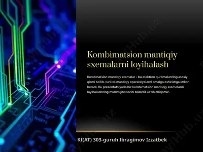 kombinatsion mantiqiy sxemalar — PPTX